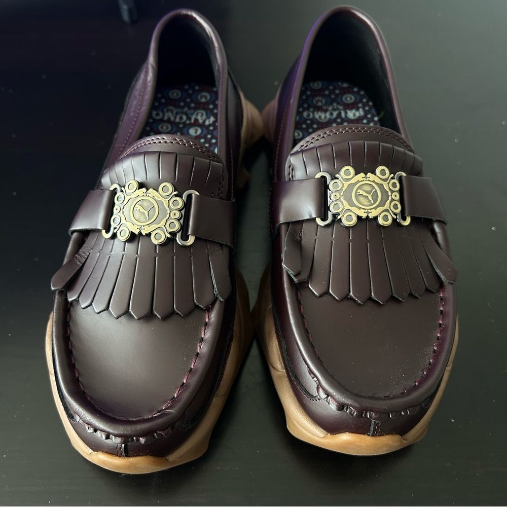 PUMA Unisex Nitefox Loafers x PALOMO - Burgundy